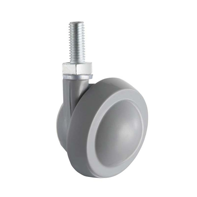 Ruota in lega di zinco per mobili M8 M10 Ruota girevole con stelo filettato da 15 mm