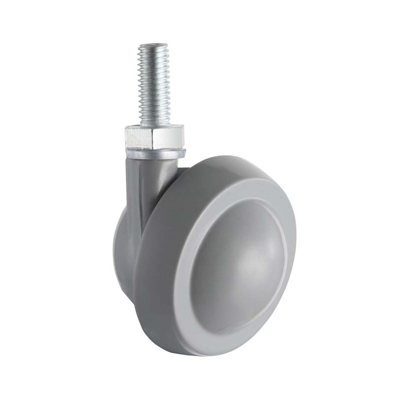 Ruota in lega di zinco per mobili M8 M10 Ruota girevole con stelo filettato da 15 mm