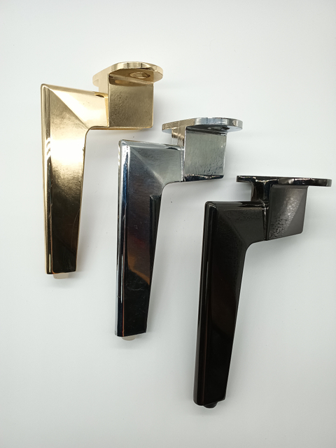 Gambe per mobili dal design elegante Decorazione Hardware Piedini per mobili Gamba per divano in lega di zinco