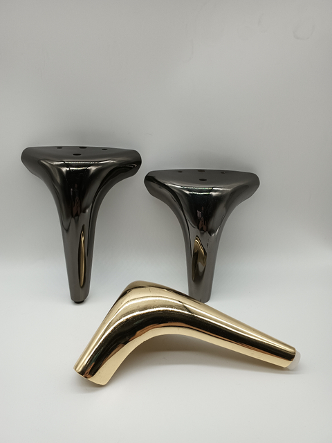 Piedini per divani per mobili Piedino di supporto per armadio in acciaio inossidabile Accessori per divani Gamba a tubo regolabile in altezza